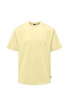 Onsfred Life Rlx Ss Tee Noos Tops T-shirts Short-sleeved Yellow ONLY &...