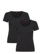 Twin T-Shirt Rn Tops T-shirts Short-sleeved Black HUGO