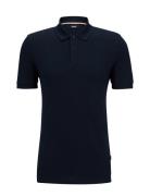 Pallas Tops Polos Short-sleeved Navy BOSS