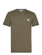 Piece T-Shirt Tops T-shirts Short-sleeved Khaki Green Les Deux