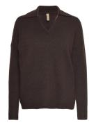 Sc-Nessie Tops Knitwear Jumpers Brown Soyaconcept