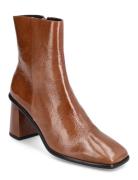 Booties Shoes Boots Ankle Boots Ankle Boots With Heel Brown Billi Bi