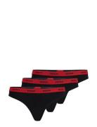 Triplet Thong Stripe Stringtruse Undertøy Black HUGO