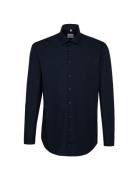 Cityhemden 1/1 Arm Tops Shirts Business Navy Seidensticker