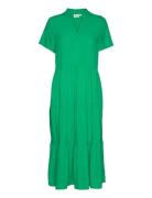 Edasz Ss Maxi Dress Knelang Kjole Green Saint Tropez