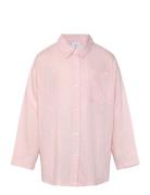 Latti Ls Linen Shirt Tops Shirts Long-sleeved Shirts Red Grunt
