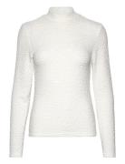 Slfginny Ls High Neck Top Noos Tops T-shirts & Tops Long-sleeved White...