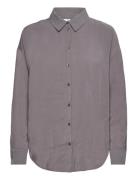 Onliris L/S Modal Shirt Wvn Tops Shirts Long-sleeved Grey ONLY