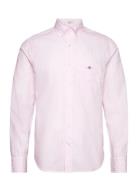 Reg Classic Poplin Stripe Shirt Tops Shirts Casual Pink GANT