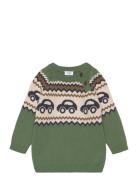 Palle - Pullover Tops Knitwear Pullovers Green Hust & Claire