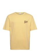 Gant Usa T-Shirt Tops T-shirts Short-sleeved Yellow GANT