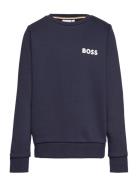 Sweatshirt Tops Sweat-shirts & Hoodies Sweat-shirts Navy BOSS
