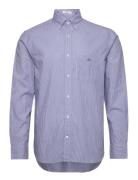 Reg Classic Poplin Banker Shirt Tops Shirts Casual Blue GANT
