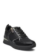 Women Lace-Up Lave Sneakers Black Tamaris