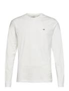 Reg Shield Ls T-Shirt Tops T-shirts Long-sleeved White GANT