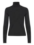 Mara Turtleneck Tops Knitwear Turtleneck Black Creative Collective