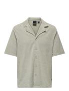 Onsdeniz Reg Ss Terry Shirt Cs Tops Shirts Short-sleeved Grey ONLY & S...