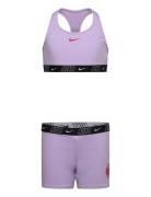 Nike Racerback Bikini/Short Set Bikini Purple NIKE SWIM