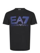 T-Shirt Tops T-shirts Short-sleeved Black EA7