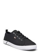 Vulc Canvas Sneaker Lave Sneakers Black Tommy Hilfiger