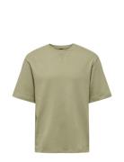 Onsmoab Life Rlx Ss Sweat Tops T-shirts Short-sleeved Green ONLY & SON...