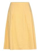 Skirt Knelangt Skjørt Yellow United Colors Of Benetton