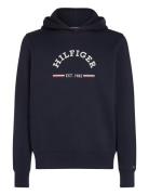 Roundall Hoody Tops Sweat-shirts & Hoodies Hoodies Blue Tommy Hilfiger