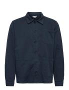 The Organic Workwear Jacket Tops Overshirts Blue By Garment Makers