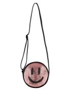 Glitter Smile Bag Tote Veske Pink Molo