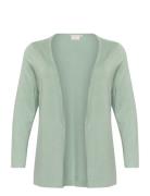 Kcfarsia Cardigan Tops Knitwear Cardigans Green Kaffe Curve