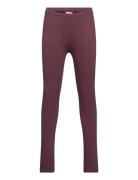 Leggings Sweat Bottoms Leggings Burgundy Minymo