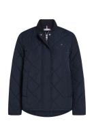 Lw Quilted Bomber Jacket Vattert Jakke Navy Tommy Hilfiger