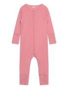 Jumpsuit Ls - Solid Langermet Bodysuit Pink CeLaVi