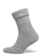 Ckj Sock 2P Slub Lingerie Socks Regular Socks Grey Calvin Klein