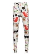 Clairvoyant Cats Aop Leggings Bottoms Leggings Multi/patterned Mini Ro...