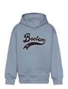 Sweatshirt Hood Varsity Tops Sweat-shirts & Hoodies Hoodies Blue Linde...