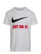 Nike Swoosh Just Do It Tee Sport T-shirts Short-sleeved White Nike