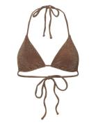 Glitter Triangle Bikini Top Swimwear Bikinis Bikini Tops Triangle Biki...