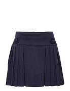 Pleated Ponte Skort Skjørt Blue Ralph Lauren Kids