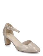 Women Court Shoe Shoes Heels Pumps Classic Beige Tamaris