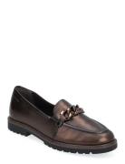 Women Slip-On Mokasiner Lave Sko Brown Tamaris