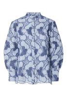 Yassabbie Ls Long Shirt S. - Ex Tops Shirts Long-sleeved Blue YAS