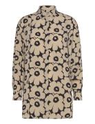 Sivuta Mini Unikko Tops Shirts Long-sleeved Beige Marimekko