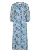 Dinah - Dress Knelang Kjole Blue Claire Woman