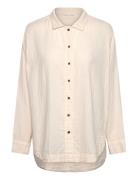 Besime Tops Shirts Long-sleeved Cream Rabens Sal R