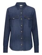 Regular Western Shirt Tops Shirts Long-sleeved Blue Lee Jeans