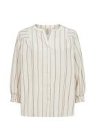 Sc-Felina Tops Shirts Long-sleeved Beige Soyaconcept