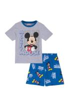 Pyjama Pyjamas Sett Grey Mickey Mouse