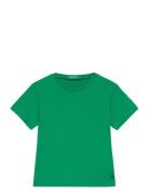 T-Shirt Tops T-shirts Short-sleeved Green United Colors Of Benetton