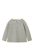Nmfloa Nreg Ls Top Tops T-shirts Long-sleeved T-shirts Cream Name It